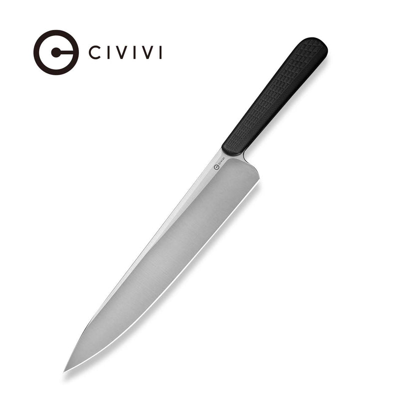 Civivi Cibus Black G10 (7.87" Satin Finished 14C28N) Kitchen Knife [C23048-1] - product view 4