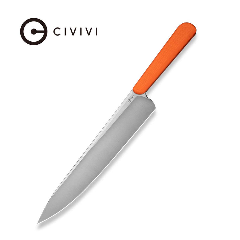 Civivi Cibus Orange G10 (7.87" Satin Finished 14C28N) Kitchen Knife [C23048-3] - product view 4