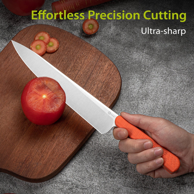 Civivi Cibus Orange G10 (7.87" Satin Finished 14C28N) Kitchen Knife [C23048-3] - product view 5