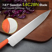 Civivi Cibus Orange G10 (7.87" Satin Finished 14C28N) Kitchen Knife [C23048-3] - product view 7