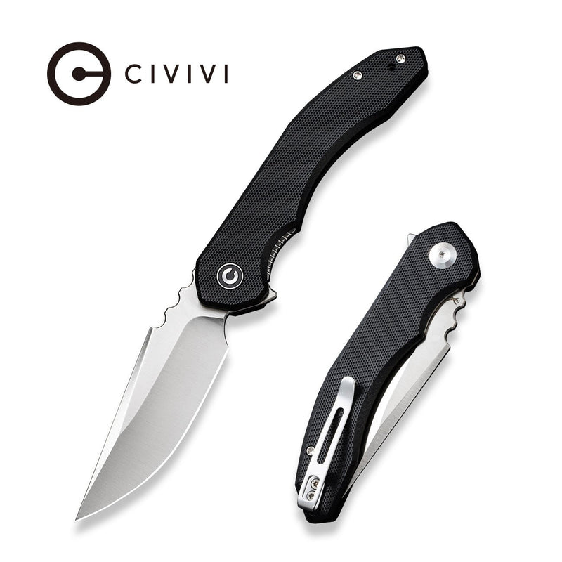 Civivi Bluetick Black G10 (3.47" Satin Finished 14C28N) Folding Knife [C23050-1] - product view 6