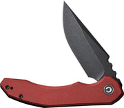 Civivi Bluetick Burgundy G10 (3.47" Black Stonewashed 14C28N) Folding Knife [C23050-2] - product view 1