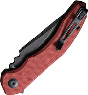 Civivi Bluetick Burgundy G10 (3.47" Black Stonewashed 14C28N) Folding Knife [C23050-2] - product view 2