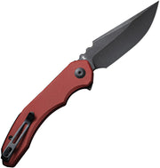 Civivi Bluetick Burgundy G10 (3.47" Black Stonewashed 14C28N) Folding Knife [C23050-2] - product view 3