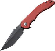 Civivi Bluetick Burgundy G10 (3.47" Black Stonewashed 14C28N) Folding Knife [C23050-2] - product view 5