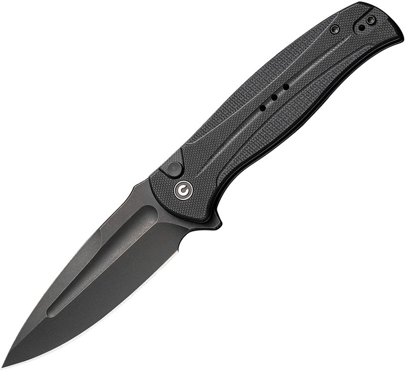 Civivi Incindie Black G10 (3.48" Black Stonewashed 14C28N) Folding Knife [C23053-1] - product view 1