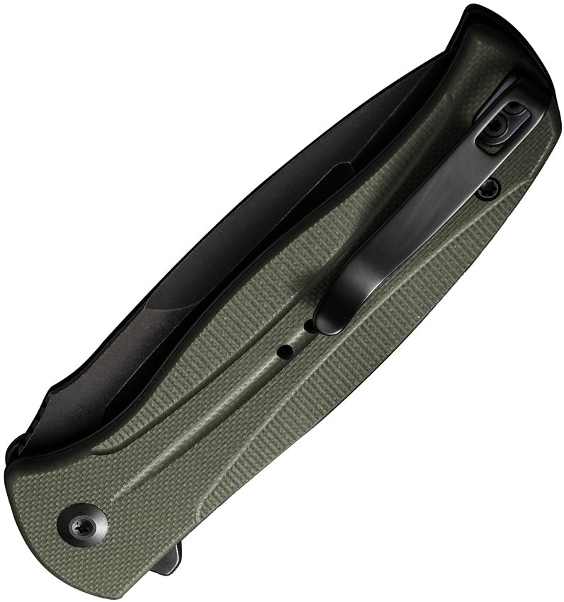 Civivi Incindie OD Green G10 (3.48" Black Stonewashed 14C28N) Folding Knife [C23053-2] - product view 2