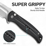 Civivi Incindie Black G10 (3.48" Stonewashed 14C28N) Folding Knife [C23053-3] - product view 7