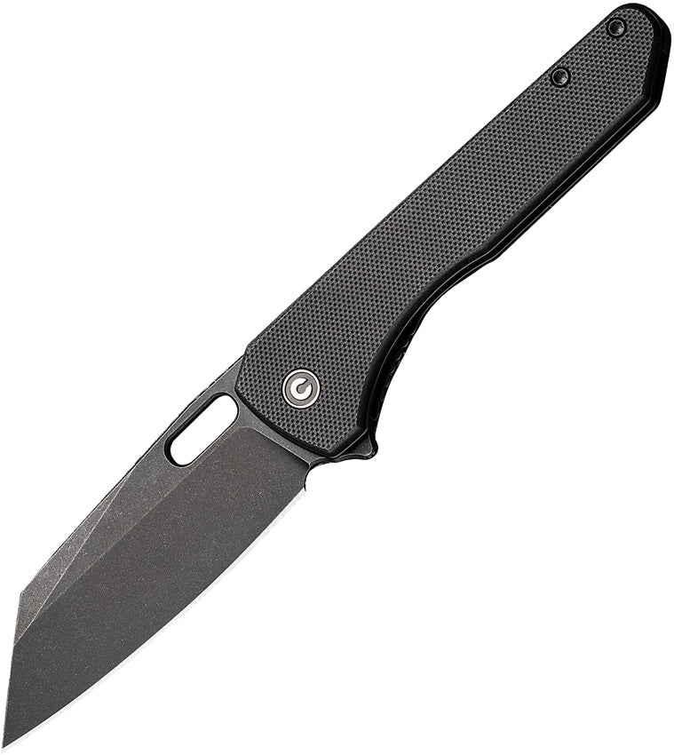 Civivi Nugz Black G10 (3.17" Black Stonewashed 14C28N) Folding Knife [C23060-1] - product view 1