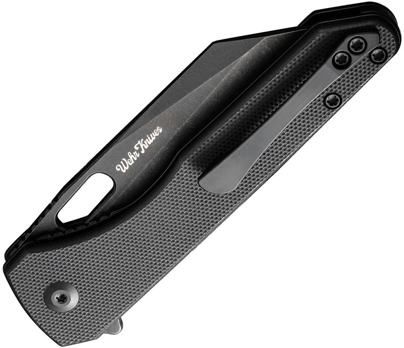 Civivi Nugz Black G10 (3.17" Black Stonewashed 14C28N) Folding Knife [C23060-1] - product view 2