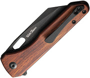 Civivi Nugz Guibourtia Wood (3.17" Black Stonewashed 14C28N) Folding Knife [C23060-3] - product view 2