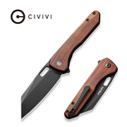 Civivi Nugz Guibourtia Wood (3.17" Black Stonewashed 14C28N) Folding Knife [C23060-3] - product view 5
