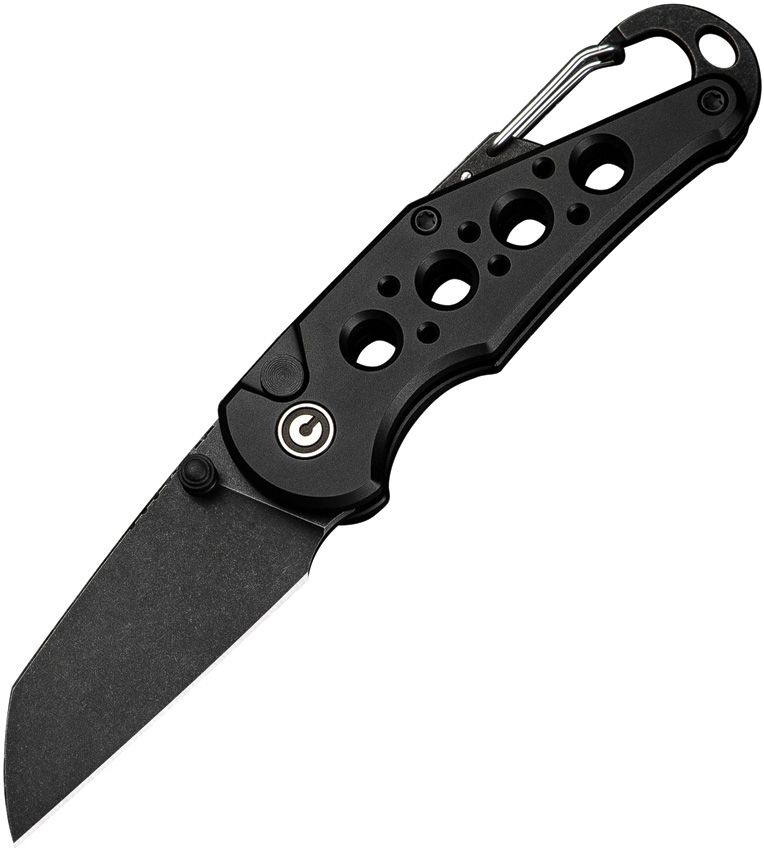 Civivi Pragma Button Lock Black Folding Knife [C23062B-1]