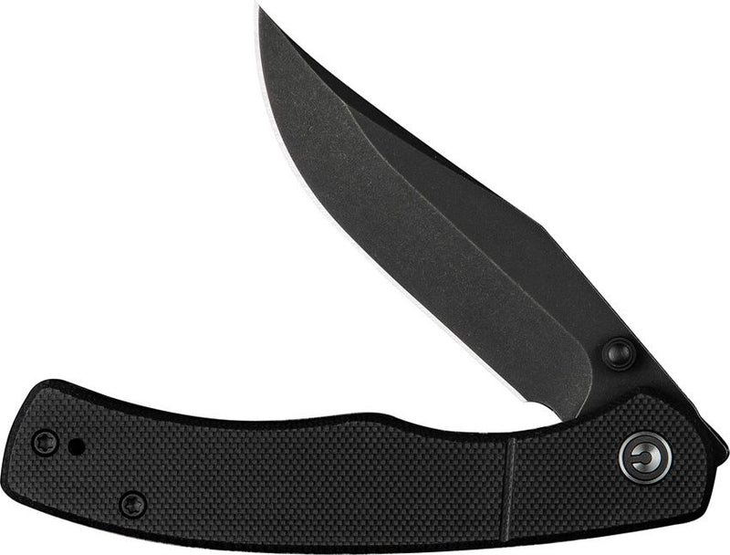 Civivi Clingman Linerlock Black G10 Folding Knife [C23065-1]