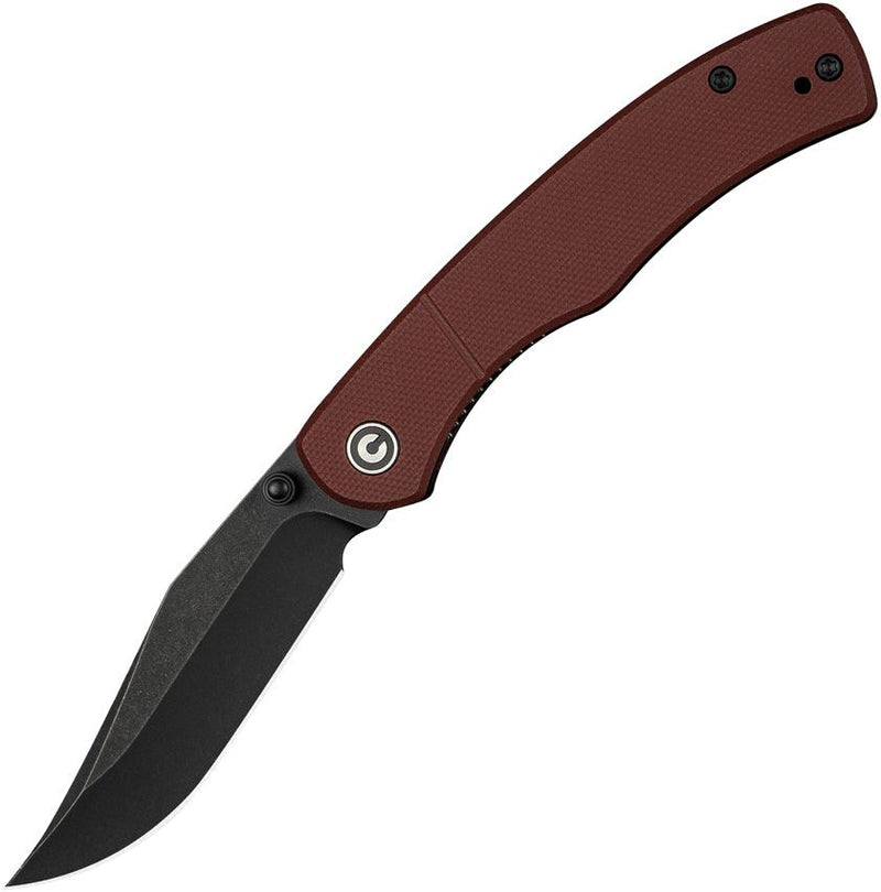 Civivi Clingman Linerlock Burgundy Folding Knife [C23065-2]