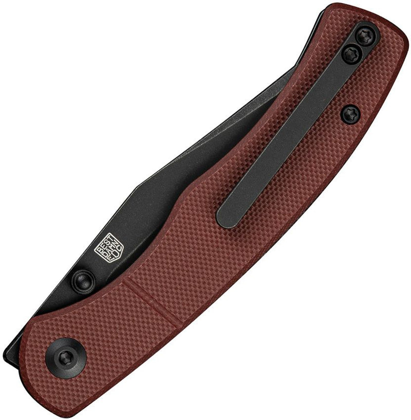 Civivi Clingman Linerlock Burgundy Folding Knife [C23065-2]