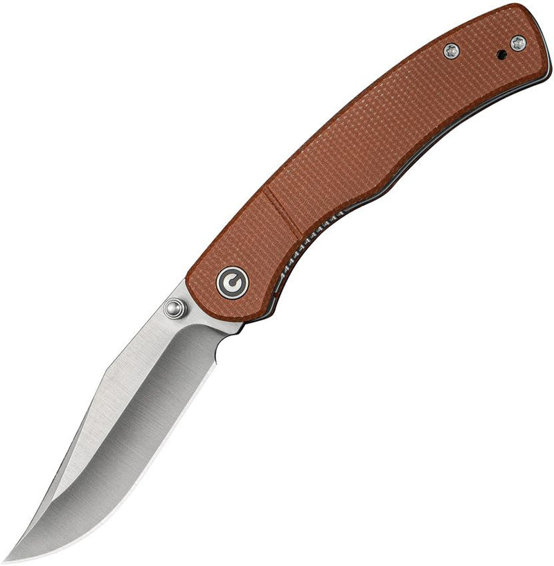 Civivi Clingman Linerlock Brn Mic Folding Knife [C23065-3]