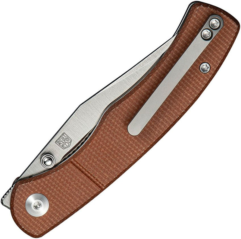 Civivi Clingman Linerlock Brn Mic Folding Knife [C23065-3]