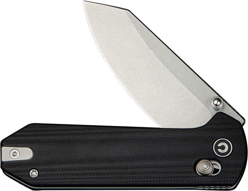 Civivi Yonder Black G10 (2.88" Stonewashed 14C28N) Folding Knife [C23073-1] - product view 4