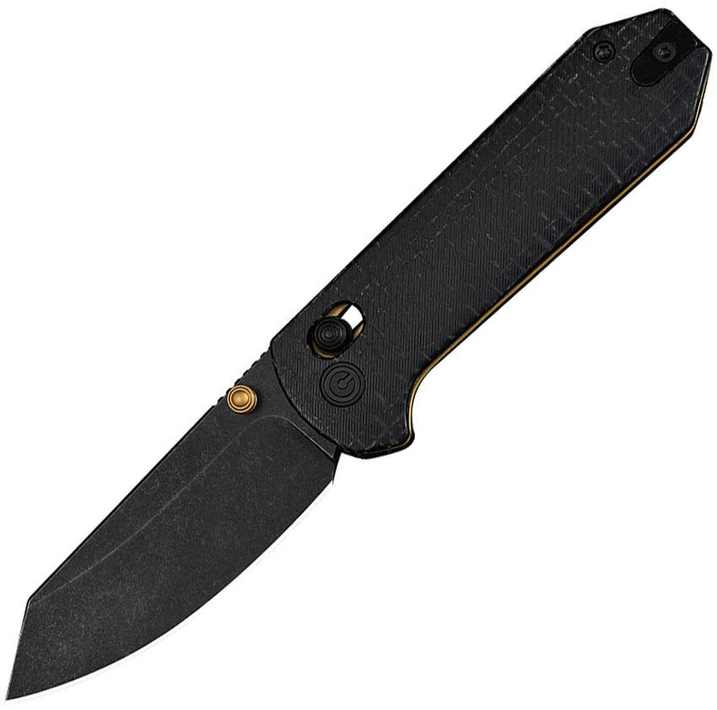 Civivi Yonder Crossbar Lock Blk Bur Folding Knife [C23073B-2]