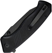 Civivi Placoid Black Coarse G10 (3.67" Black Stonewashed 14C28N) Folding Knife [C23079-1] - product view 2