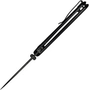 Civivi Placoid Black Coarse G10 (3.67" Black Stonewashed 14C28N) Folding Knife [C23079-1] - product view 5