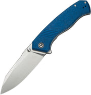 Civivi Placoid Blue Shredded G10 (3.67" Satin Finished 14C28N) Folding Knife [C23079-2] - product view 1