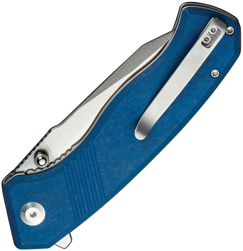 Civivi Placoid Blue Shredded G10 (3.67" Satin Finished 14C28N) Folding Knife [C23079-2] - product view 2