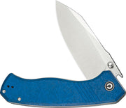 Civivi Placoid Blue Shredded G10 (3.67" Satin Finished 14C28N) Folding Knife [C23079-2] - product view 4