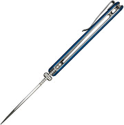 Civivi Placoid Blue Shredded G10 (3.67" Satin Finished 14C28N) Folding Knife [C23079-2] - product view 5