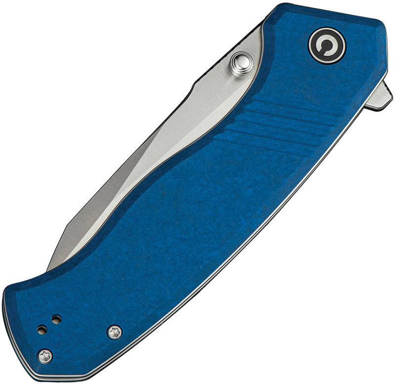 Civivi Placoid Blue Shredded G10 (3.67" Satin Finished 14C28N) Folding Knife [C23079-2] - product view 6