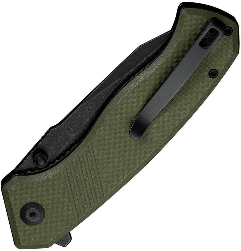Civivi Placoid OD Green Coarse G10 (3.67" Black Stonewashed 14C28N) Folding Knife [C23079-3] - product view 2
