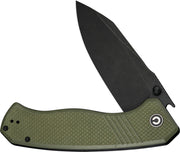 Civivi Placoid OD Green Coarse G10 (3.67" Black Stonewashed 14C28N) Folding Knife [C23079-3] - product view 4