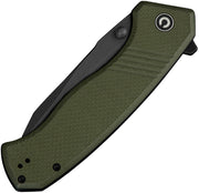 Civivi Placoid OD Green Coarse G10 (3.67" Black Stonewashed 14C28N) Folding Knife [C23079-3] - product view 6