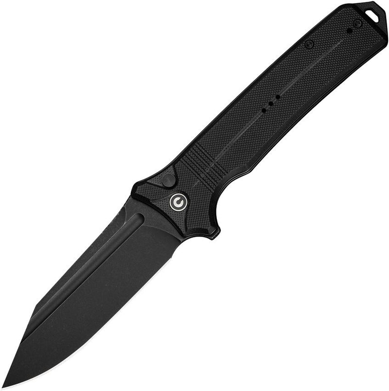 Civivi Neurohaptic Button Lock Black Folding Knife [C23080-1]