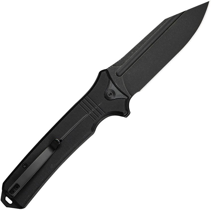 Civivi Neurohaptic Button Lock Black Folding Knife [C23080-1]