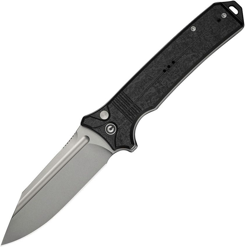 Civivi Neurohaptic Button Lock Blk SW Folding Knife [C23080-2]