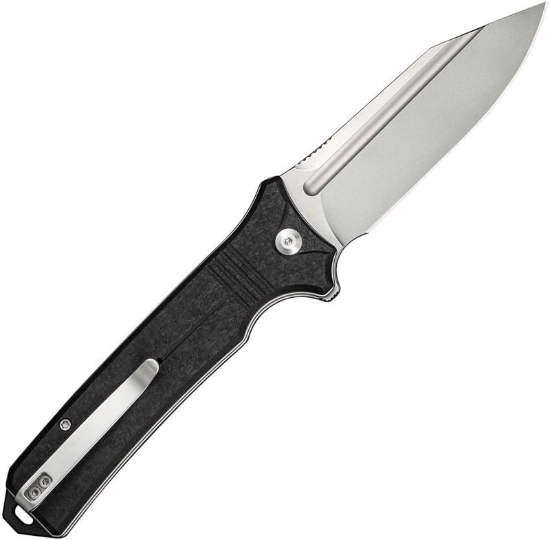 Civivi Neurohaptic Button Lock Blk SW Folding Knife [C23080-2]