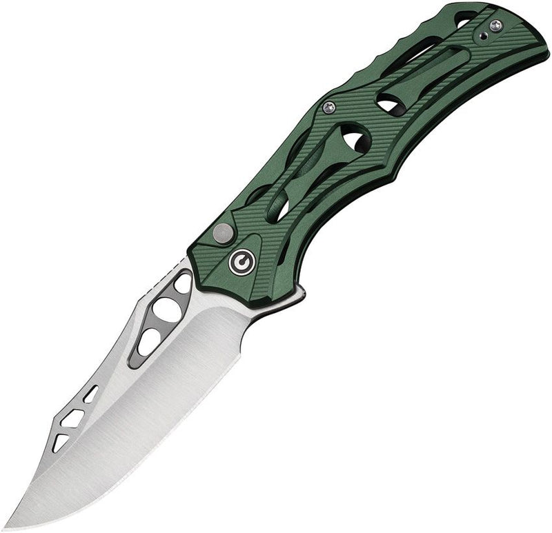 Civivi Biophase Button Lock Green Folding Knife [C23083-1]