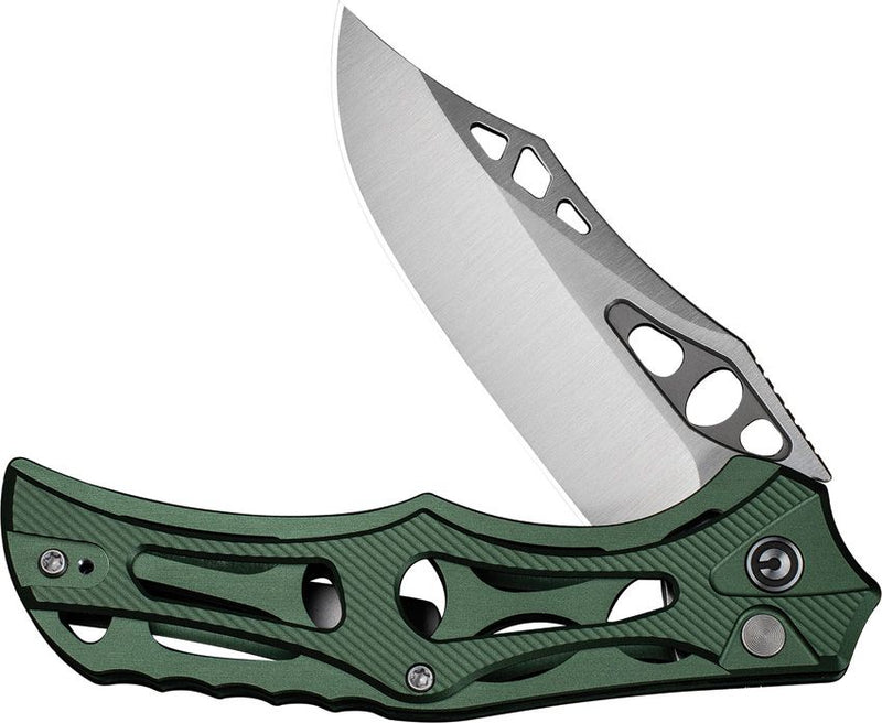 Civivi Biophase Button Lock Green Folding Knife [C23083-1]