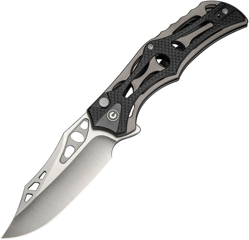 Civivi Biophase Gray, Black Aluminum & Coarse G10 Nitro-V Folding Knife [C23083C-3] - product view 1