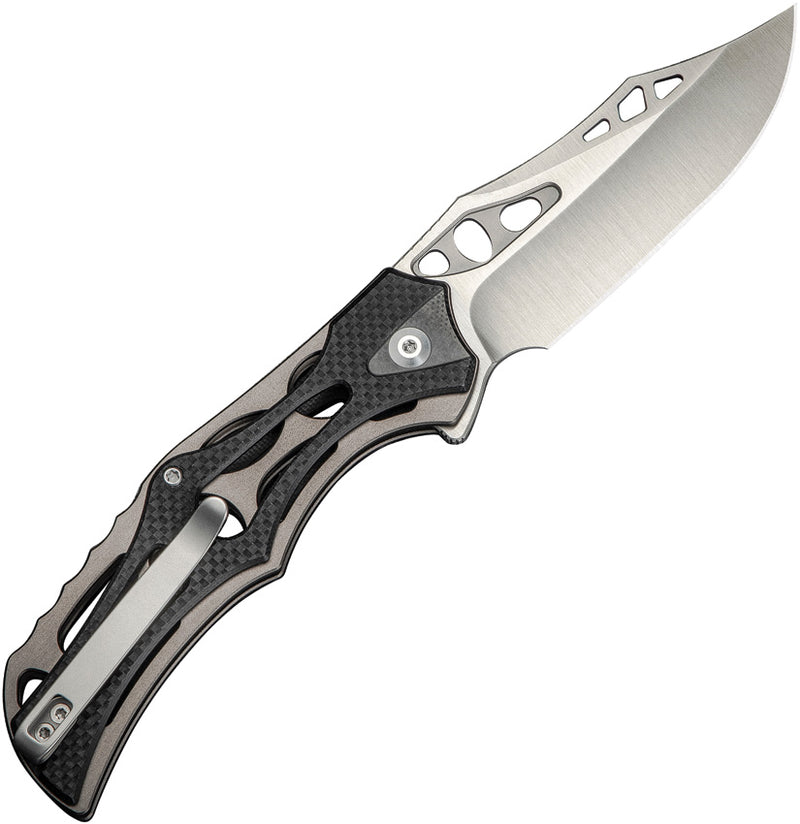Civivi Biophase Gray, Black Aluminum & Coarse G10 Nitro-V Folding Knife [C23083C-3] - product view 4