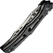 Civivi Biophase Gray, Black Aluminum & Coarse G10 Nitro-V Folding Knife [C23083C-3] - product view 6