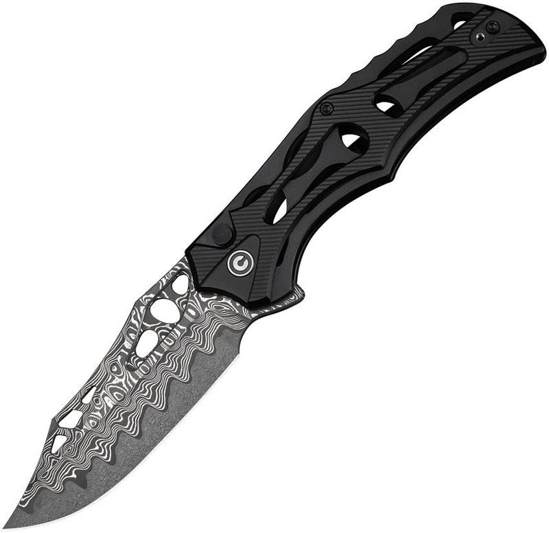Civivi Biophase Button Lock Damascus Folding Knife [C23083-DS1]