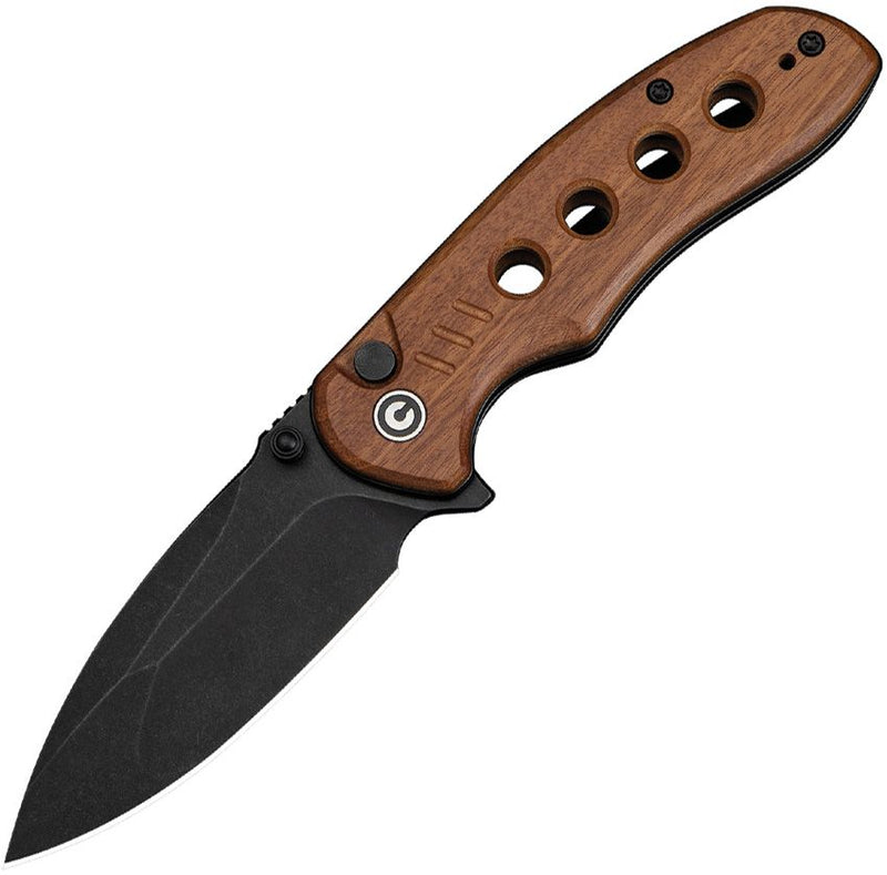 Civivi Triptych Button Lock Wood Folding Knife [C23085B-3]
