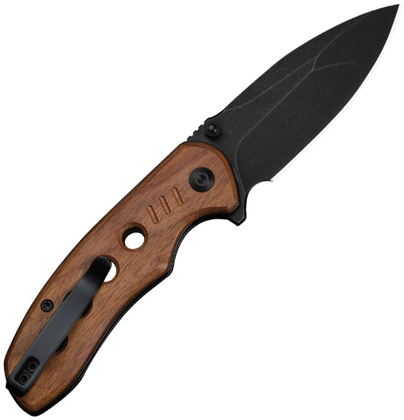 Civivi Triptych Button Lock Wood Folding Knife [C23085B-3]