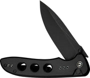 Civivi Hyperpulse Black Aluminum (3.5" Black Stonewashed 14C28N) Folding Knife [C23087A-1] - product view 4