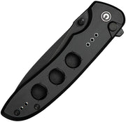 Civivi Hyperpulse Black Aluminum (3.5" Black Stonewashed 14C28N) Folding Knife [C23087A-1] - product view 6