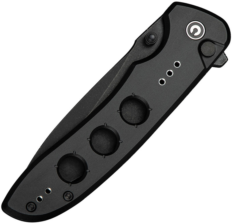 Civivi Hyperpulse Black Aluminum (3.5" Black Stonewashed 14C28N) Folding Knife [C23087A-1] - product view 6