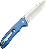 Civivi Hyperpulse Blue Aluminum (3.5" Satin Finished 14C28N) Folding Knife [C23087A-2] - product view 3